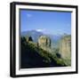 Holy Monastery of Aghia Triada (Holy Trinity), Meteora, Unesco World Heritage Site, Greece, Europe-Tony Gervis-Framed Photographic Print