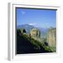 Holy Monastery of Aghia Triada (Holy Trinity), Meteora, Unesco World Heritage Site, Greece, Europe-Tony Gervis-Framed Photographic Print