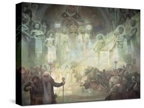 Holy Mount Athos, from the 'Slav Epic', 1926-Alphonse Mucha-Stretched Canvas