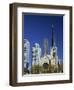 Holy Name Christian Cathedral and Tower Blocks of Near North of Downtown, Chicago, Illinois, USA-Robert Francis-Framed Photographic Print