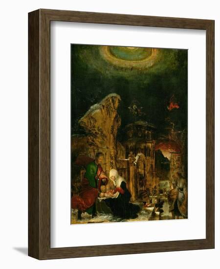 Holy Night, 1520-1525-Albrecht Altdorfer-Framed Giclee Print