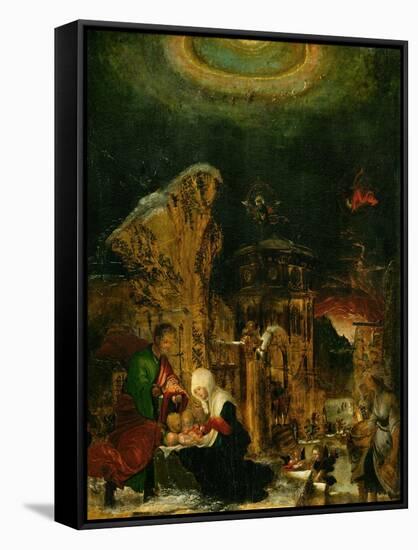 Holy Night, 1520-1525-Albrecht Altdorfer-Framed Stretched Canvas