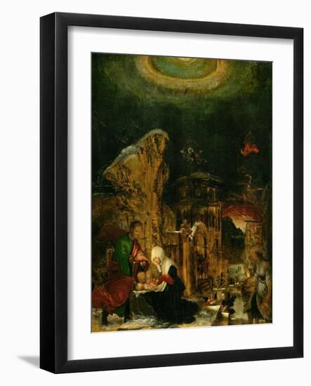 Holy Night, 1520-1525-Albrecht Altdorfer-Framed Giclee Print