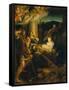 Holy Night-Antonio Allegri Da Correggio-Framed Stretched Canvas