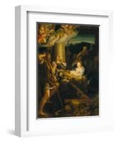 Holy Night-Antonio Allegri Da Correggio-Framed Giclee Print