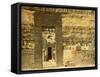 Holy of Holies in the Temple of El Bahri, Egypt-English Photographer-Framed Stretched Canvas