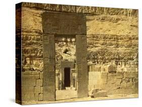 Holy of Holies in the Temple of El Bahri, Egypt-English Photographer-Stretched Canvas