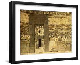Holy of Holies in the Temple of El Bahri, Egypt-English Photographer-Framed Giclee Print