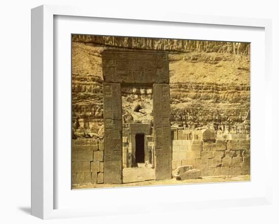 Holy of Holies in the Temple of El Bahri, Egypt-English Photographer-Framed Giclee Print