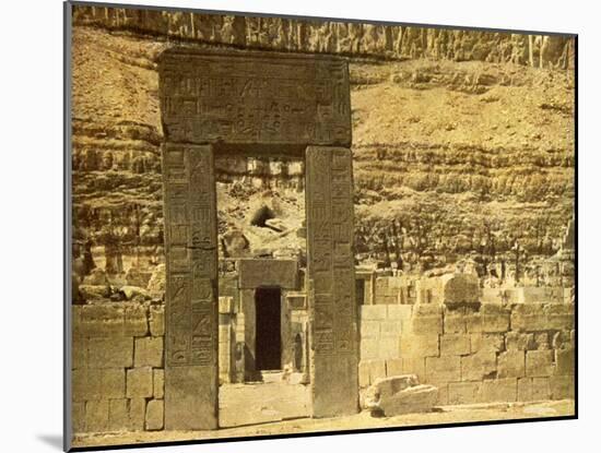 Holy of Holies in the Temple of El Bahri, Egypt-English Photographer-Mounted Giclee Print