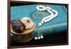 Holy Quran book with prayer beads and date, Ramadan concept, Muslim faith and religion, France-Godong-Framed Photographic Print