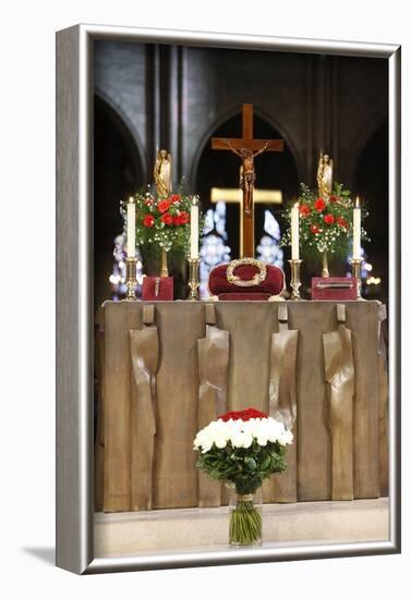 Holy relics on the main altar, Notre Dame Cathedral, France-Godong-Framed Photographic Print