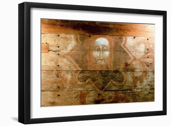 Holy Shroud: Templar Panel Painting-null-Framed Giclee Print