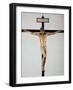 Holy Spirit Crucifix, circa 1493, by Michelangelo (1475-1564), Sculpture in Polychrome Wood, Sacris-Michelangelo Buonarroti-Framed Giclee Print