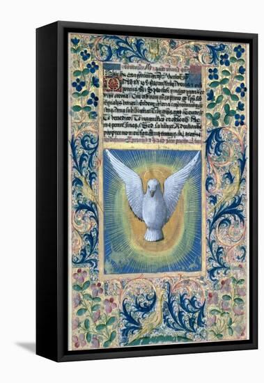 Holy Spirit, from the Book of Hours of Louis D'Orleans, c.1469-Jean Colombe-Framed Stretched Canvas