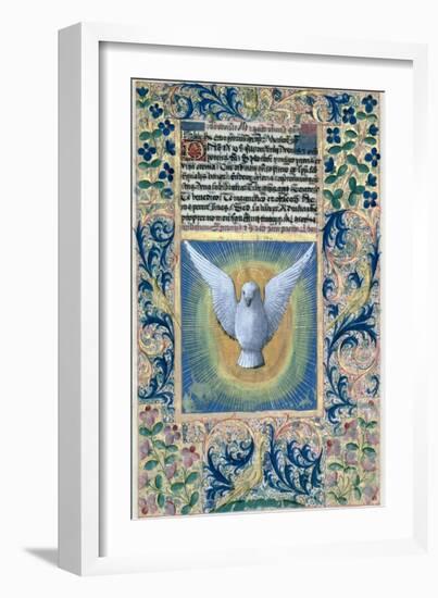 Holy Spirit, from the Book of Hours of Louis D'Orleans, c.1469-Jean Colombe-Framed Giclee Print