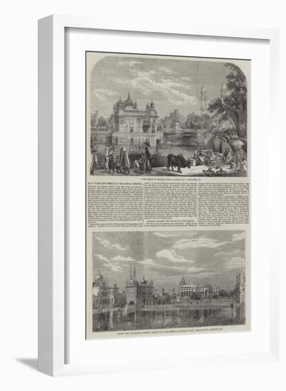Holy Tank and Temple of the Sikhs-William Carpenter-Framed Giclee Print