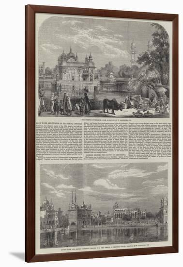 Holy Tank and Temple of the Sikhs-William Carpenter-Framed Giclee Print