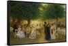 Holy Thursday in the City Park. 1865-Victor Barvitius-Framed Stretched Canvas