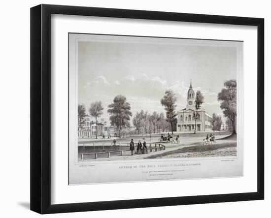 Holy Trinity Church, Clapham, London, C1850-CJ Greenwood-Framed Giclee Print