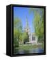 Holy Trinity Church from the River Avon, Stratford-Upon-Avon, Warwickshire, England, UK, Europe-David Hunter-Framed Stretched Canvas