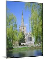 Holy Trinity Church from the River Avon, Stratford-Upon-Avon, Warwickshire, England, UK, Europe-David Hunter-Mounted Photographic Print