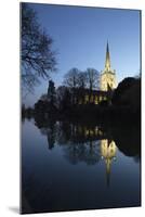 Holy Trinity Church on the River Avon at Dusk, Stratford-Upon-Avon, Warwickshire-Stuart Black-Mounted Photographic Print