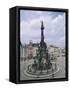 Holy Trinity Column, Main Square, Olomouc, North Moravia, Czech Republic-Upperhall-Framed Stretched Canvas