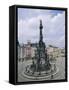 Holy Trinity Column, Main Square, Olomouc, North Moravia, Czech Republic-Upperhall-Framed Stretched Canvas