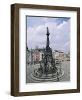 Holy Trinity Column, Main Square, Olomouc, North Moravia, Czech Republic-Upperhall-Framed Photographic Print