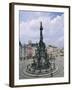 Holy Trinity Column, Main Square, Olomouc, North Moravia, Czech Republic-Upperhall-Framed Photographic Print