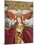 Holy Trinity Crowning Virgin, Detail from Coronation of Virgin, 1454-Enguerrand Quarton-Mounted Giclee Print