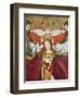 Holy Trinity Crowning Virgin, Detail from Coronation of Virgin, 1454-Enguerrand Quarton-Framed Giclee Print