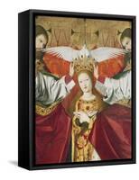 Holy Trinity Crowning Virgin, Detail from Coronation of Virgin, 1454-Enguerrand Quarton-Framed Stretched Canvas