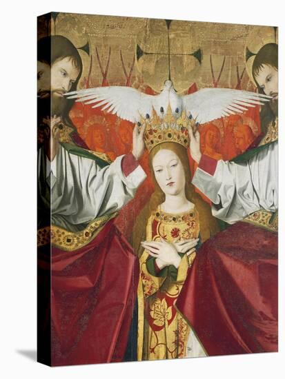 Holy Trinity Crowning Virgin, Detail from Coronation of Virgin, 1454-Enguerrand Quarton-Stretched Canvas