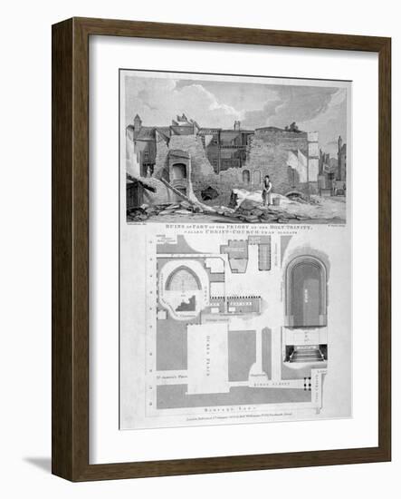 Holy Trinity Priory, City of London, 1826-William Taylor-Framed Giclee Print