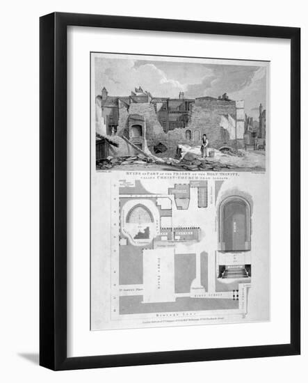 Holy Trinity Priory, City of London, 1826-William Taylor-Framed Giclee Print