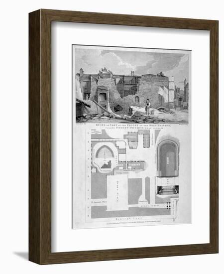 Holy Trinity Priory, City of London, 1826-William Taylor-Framed Giclee Print