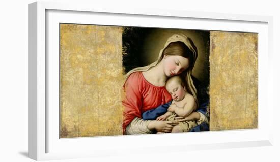 Holy Virgin (After Sassoferrato)-Simon Roux-Framed Art Print
