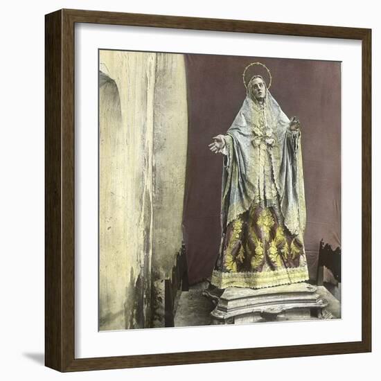 Holy Virgin in the Atelier of Francisco Zarcillo (1707-1783), Murcia (Spain)-Leon, Levy et Fils-Framed Photographic Print