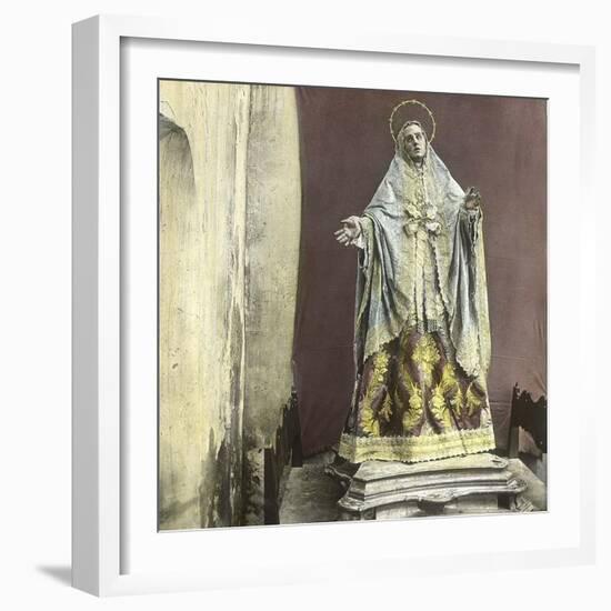 Holy Virgin in the Atelier of Francisco Zarcillo (1707-1783), Murcia (Spain)-Leon, Levy et Fils-Framed Photographic Print