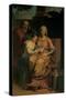 Holy Virgin Mary with St. Anne and St. Joachim-Pietro Ayres-Stretched Canvas