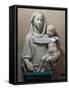 Holy Virgin with Infant Saviour Holding Scroll, 1446-1449-Luca Della Robbia-Framed Stretched Canvas