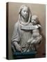 Holy Virgin with Infant Saviour Holding Scroll, 1446-1449-Luca Della Robbia-Stretched Canvas