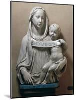 Holy Virgin with Infant Saviour Holding Scroll, 1446-1449-Luca Della Robbia-Mounted Giclee Print