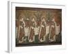 Holy Virgins Procession - Detail of Mosaics, Basilica of Sant'apollinare Nuovo Ravenna-null-Framed Giclee Print