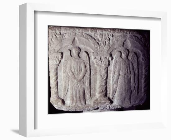 Holy Water Font from Priory Church, Le Bourget Du Lac, Savoy, France-null-Framed Giclee Print