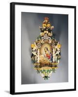 Holy Water Stoup with Cupids-null-Framed Giclee Print