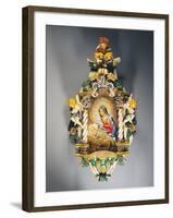 Holy Water Stoup with Cupids-null-Framed Giclee Print