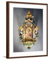 Holy Water Stoup with Cupids-null-Framed Giclee Print